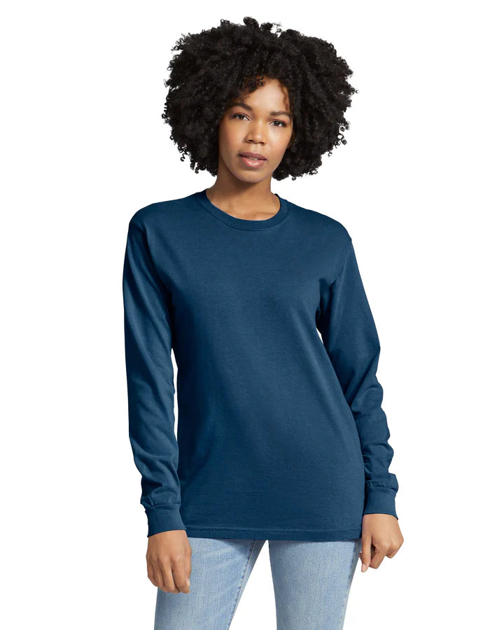 Comfort Colors 6014 ADULT HEAVYWEIGHT LONG SLEEVE TEE (Navy)