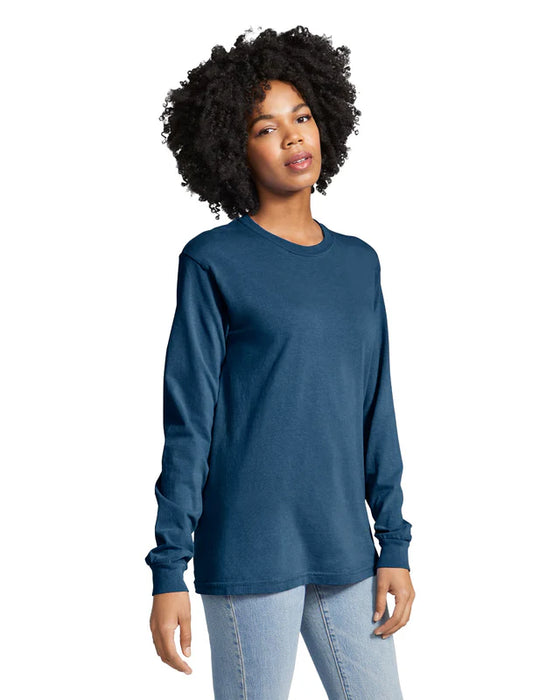 Comfort Colors 6014 ADULT HEAVYWEIGHT LONG SLEEVE TEE (Navy)