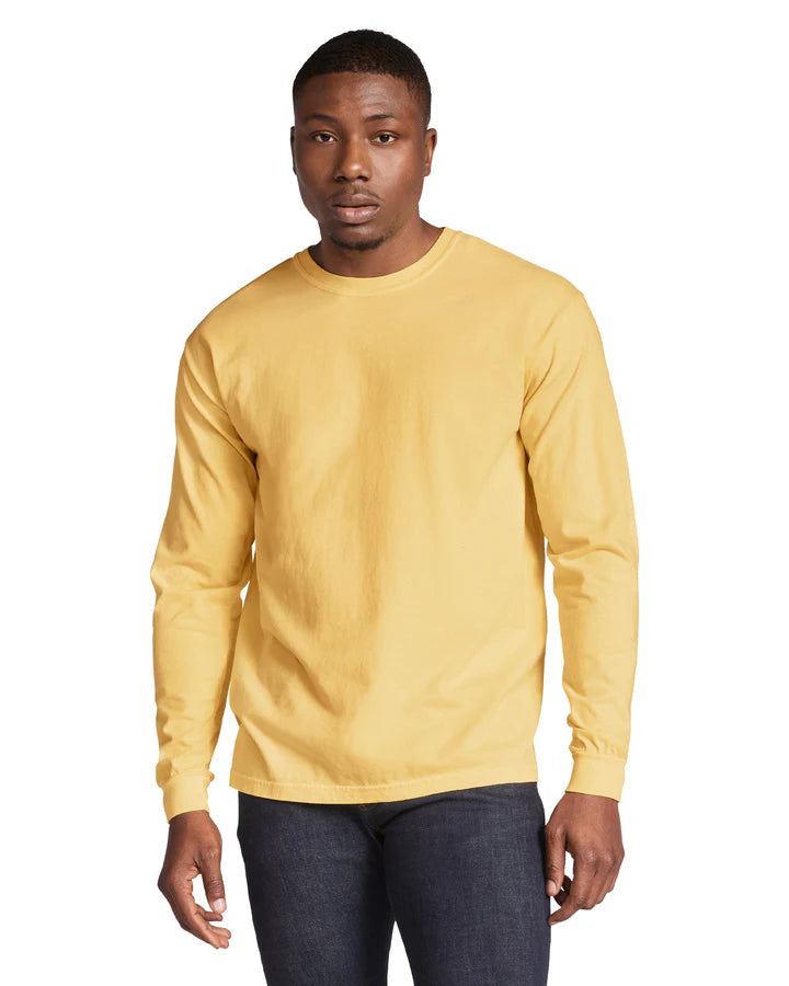 Comfort Colors 6014 ADULT HEAVYWEIGHT LONG SLEEVE TEE (Mustard)