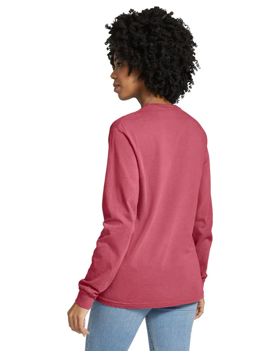 Comfort Colors 6014 ADULT HEAVYWEIGHT LONG SLEEVE TEE (Crimson)