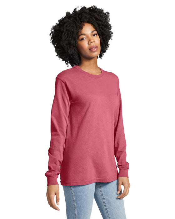 Comfort Colors 6014 ADULT HEAVYWEIGHT LONG SLEEVE TEE (Crimson)