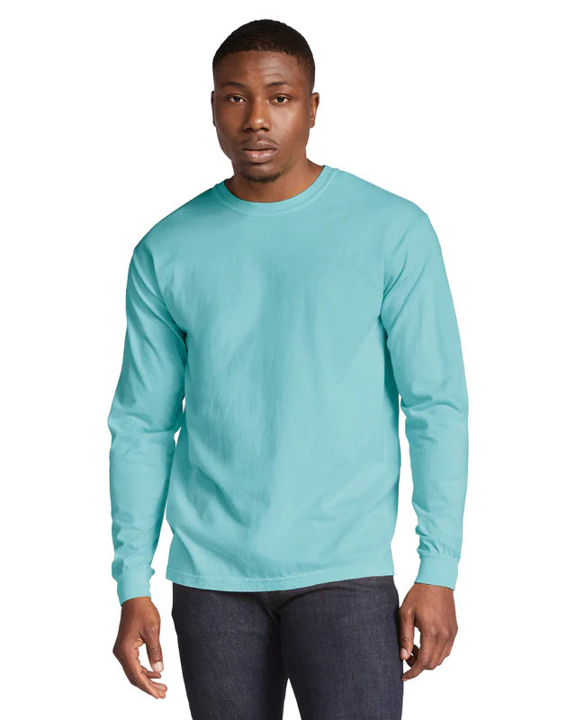 Comfort Colors 6014 ADULT HEAVYWEIGHT LONG SLEEVE TEE (Chalky Mint)