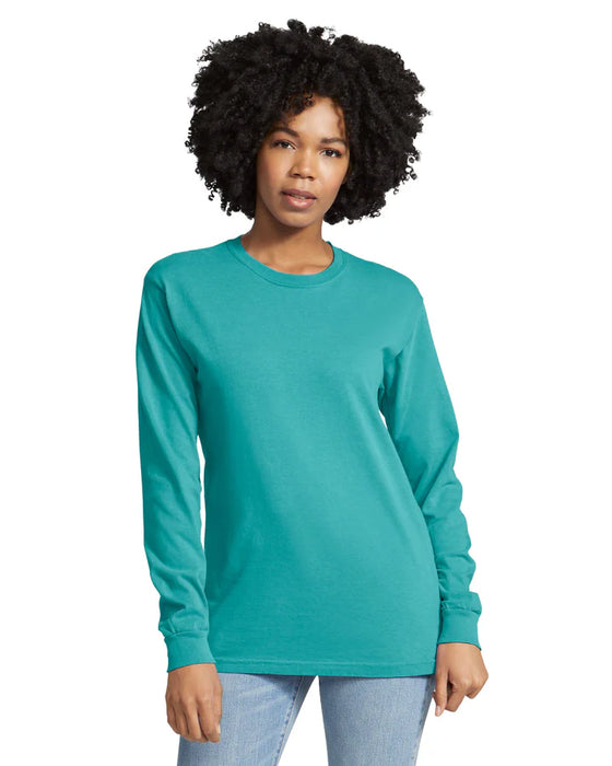 Comfort Colors 6014 ADULT HEAVYWEIGHT LONG SLEEVE TEE (Seafoam)