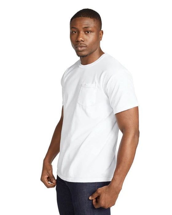 Comfort Colors 6030 ADULT HEAVYWEIGHT POCKET TEE (White)