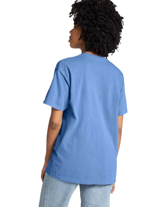 Comfort Colors 6030 ADULT HEAVYWEIGHT POCKET TEE (Flo Blue)