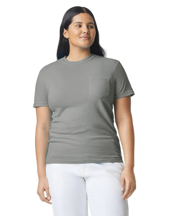 Comfort Colors 6030 ADULT HEAVYWEIGHT POCKET TEE (Gray)