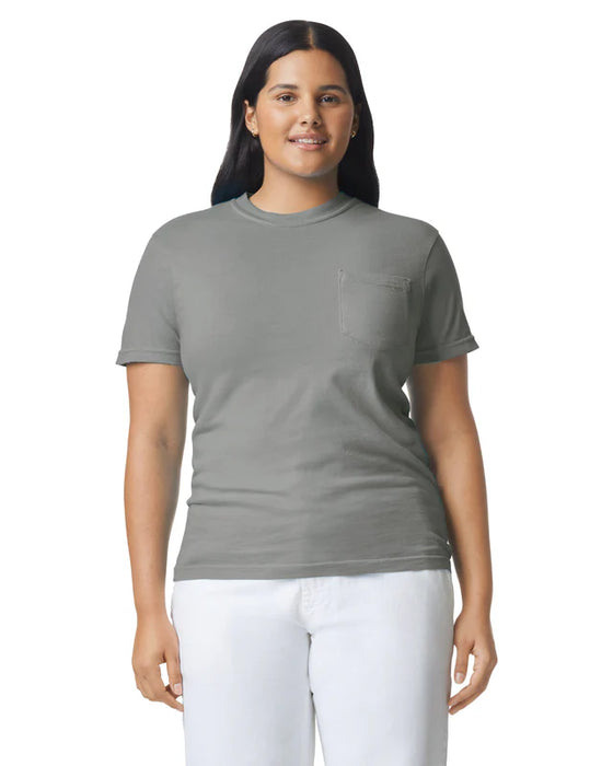 Comfort Colors 6030 ADULT HEAVYWEIGHT POCKET TEE (Gray)