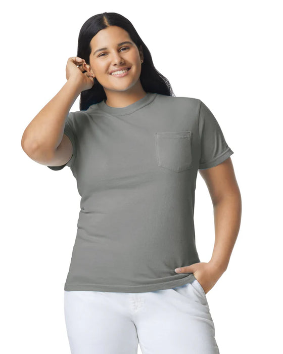 Comfort Colors 6030 ADULT HEAVYWEIGHT POCKET TEE (Gray)