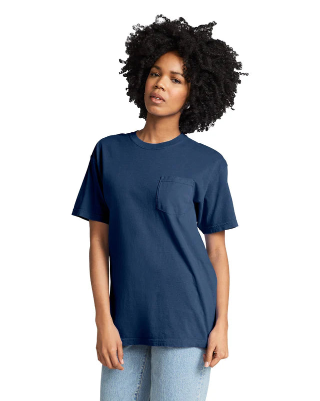 Comfort Colors 6030 ADULT HEAVYWEIGHT POCKET TEE (True Navy)