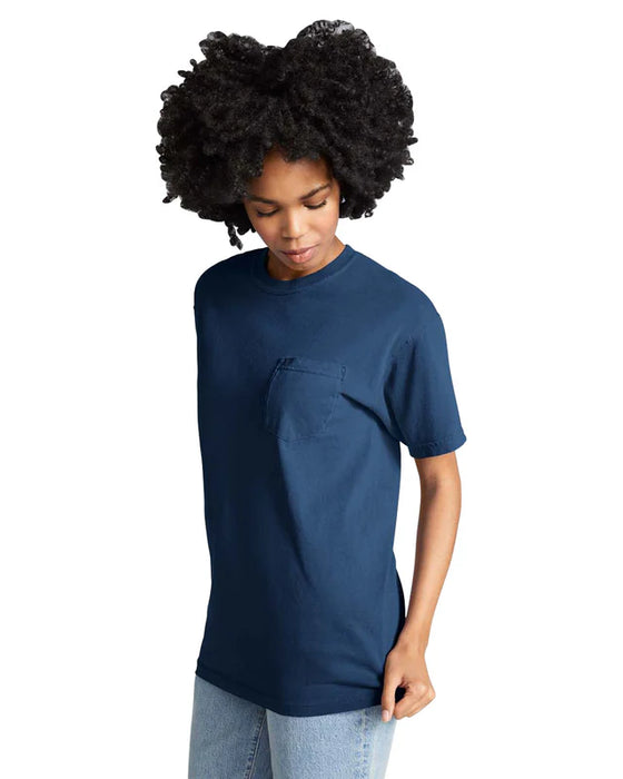 Comfort Colors 6030 ADULT HEAVYWEIGHT POCKET TEE (True Navy)