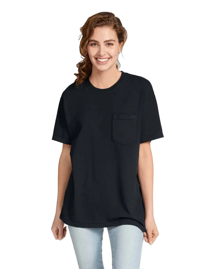 Comfort Colors 6030 ADULT HEAVYWEIGHT POCKET TEE (Black)