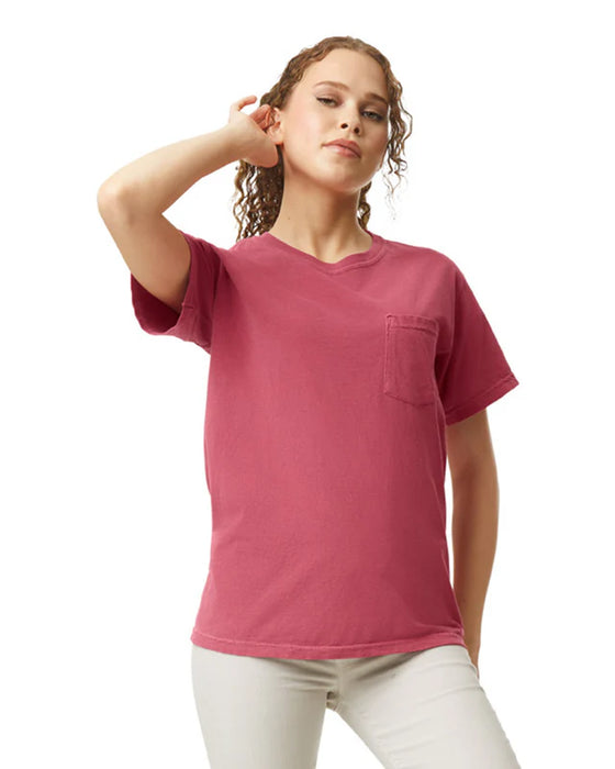 Comfort Colors 6030 ADULT HEAVYWEIGHT POCKET TEE (Crimson)