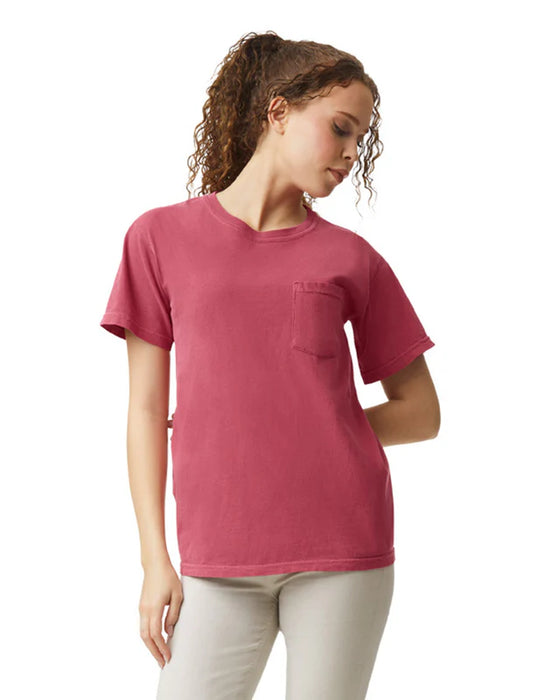 Comfort Colors 6030 ADULT HEAVYWEIGHT POCKET TEE (Crimson)