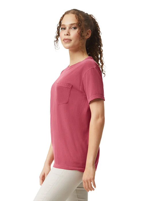 Comfort Colors 6030 ADULT HEAVYWEIGHT POCKET TEE (Crimson)