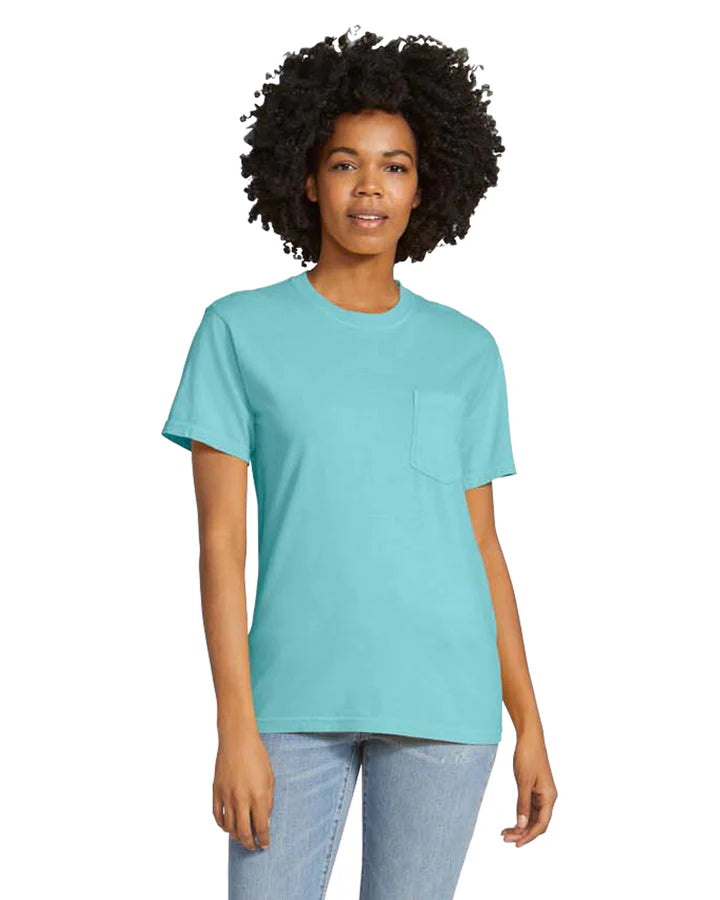 Comfort Colors 6030 ADULT HEAVYWEIGHT POCKET TEE (Chalk Mint)