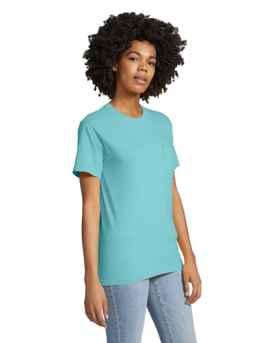Comfort Colors 6030 ADULT HEAVYWEIGHT POCKET TEE (Chalk Mint)