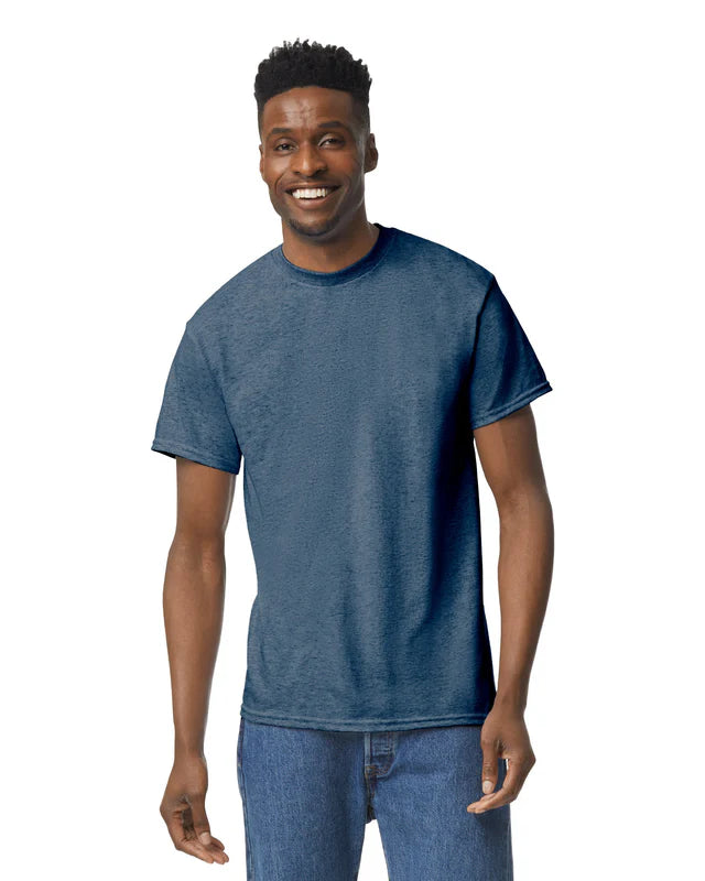 Gildan 8000 DryBlend® Adult T-Shirt (Heather Navy)
