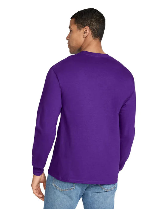 Gildan 2400 Ultra Cotton™ Adult Long Sleeve T-Shirt (Purple)