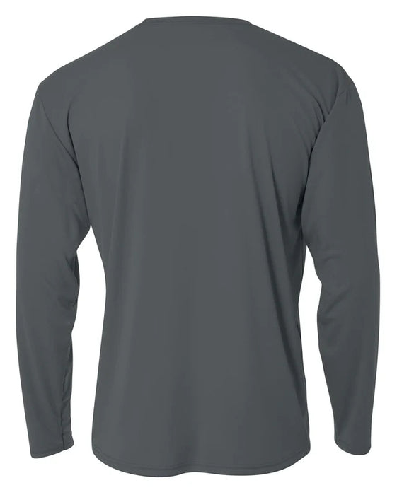 A4 N3165 Adult Cooling Performance Crew Long Sleeve (Graphite)